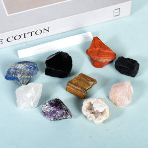 Crystal Healing Kit（9 Gemstones with Selenite bar）