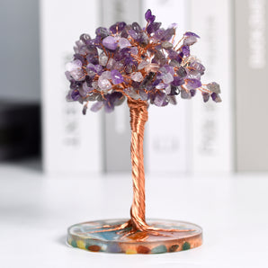 Agate Base Crystal Tree｜Fortune Tree｜Feng Shui Tree