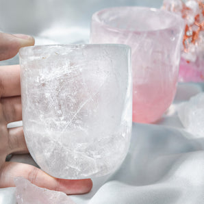 Ice-Crack Sakura Snow Rose Crystal Glassware Cup