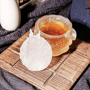 【Dragon Year Limited Edition】   Carved Dragon Gaiwan kettle