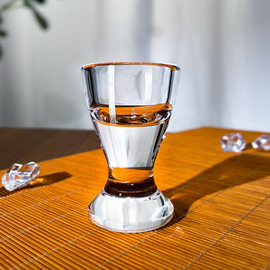 Long White Crystal Glassware Drink Glasses